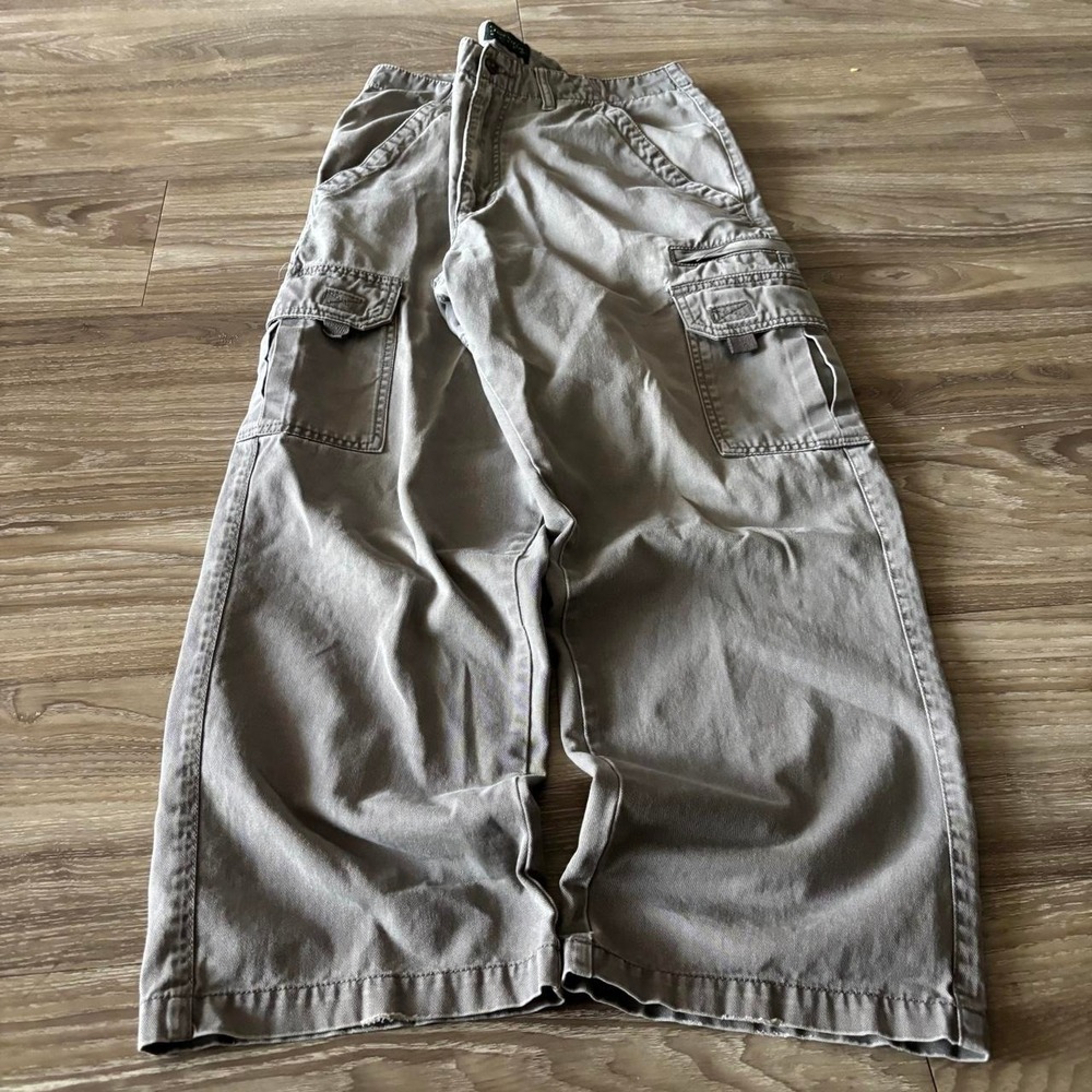 Vintage Y2K/2000s Grey Skater Cargo Pants! 31x27 Measures 31 x 27 - Picture 3 of 7